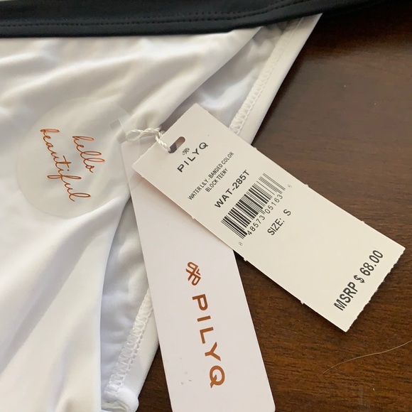 NWT PILYQ Waterlily Banded Color Block Bottoms - Picture 2 of 5